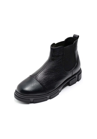 Büyük Numara Erkek Bot Rahat Geniş Kalıp Siyah