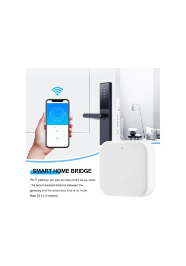 Bluetooth Wifi Parmak İzi Kilidi Köprü Ttlock Uygulama Kontrolü Ağ Geçidi Hub