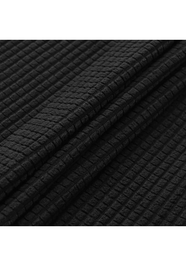 Padalink Ev Kullanıma İçin Yıkama Uygun Kaymazlastırılmış Dört Mevsim Kullanıma Elverişli İçeriği 10 Çivi İçeren Siyah Renkli Elastik Kumaşlı Koltuk Kol Hattı Korumalı Seti Siyah