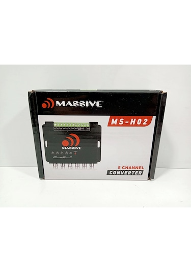 Massive 5 Kanal Deck Çevirici - Massive Ms-h02 Tetiklemeli 5 Kanal Amfi Dönüştürücü