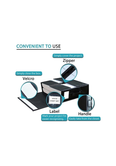 Cbtx Yatağın Altında Saklama Kutusu Oxford Kumaş Katlanabilir Elbise Battaniye Çanta - Gri