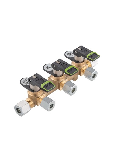 Obus Karavan Gaz Vanası Gaz Dağıtıcı Valf Üçlü Şalter Model