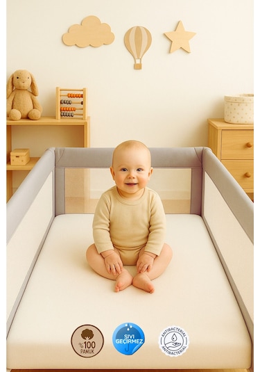 Formeya %100 Pamuk Sıvı Geçirmez Bebek Ve Çocuk Alezi