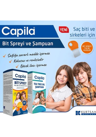 Capila Tea Tree Oil Şampuan 200 ML + Bit Spreyi 100 ML