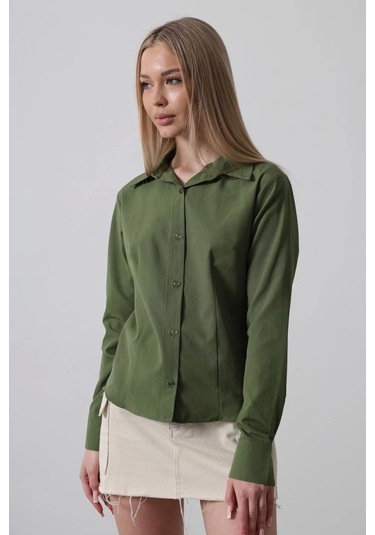 Basic Gömlek - Koyu Haki Koyu Haki
