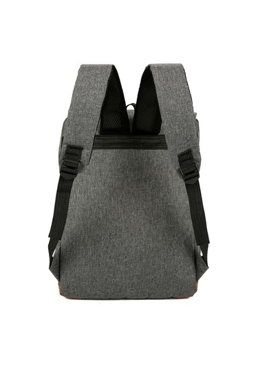 Pazly Büyük Kapasiteli Bilgisayar Sırt Çantası Set, Usb, Moda İş, Seyahat Çantası, Açık Hava, Kullanışlı Tasarım Gri