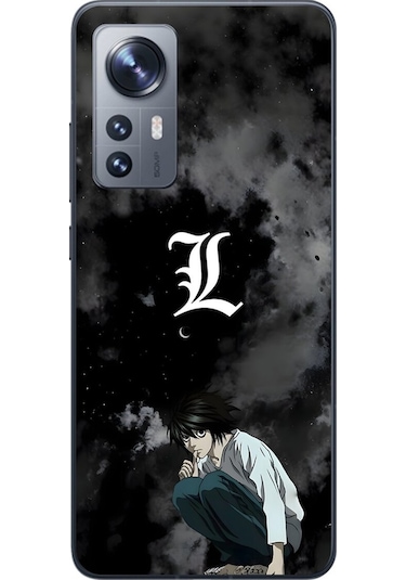 Xiaomi Mi 12 Uyumlu Şeffaf Kılıf Death Note 2 Tasarımlı