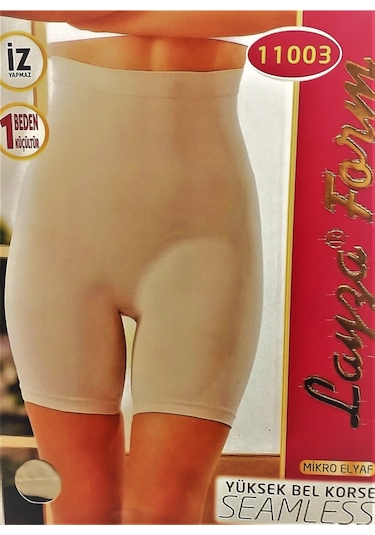 Korse Yüksek Bel Paçalı Korse Ten Ten