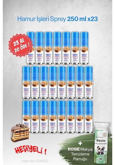 23 Al 20 Öde Hamur İşleri Sprey Premium 250 Ml Hediyeli
