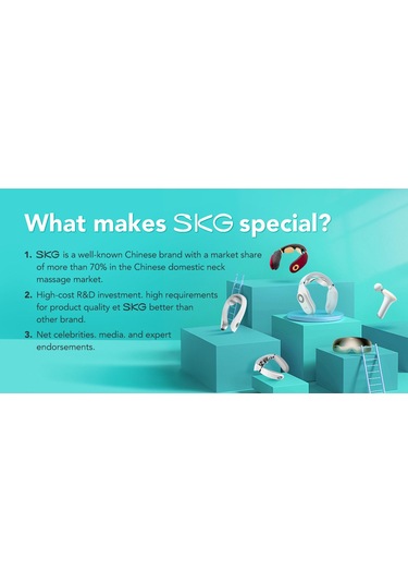 Suntek Isı Ile Skg Boyun Masaj Aleti 4 Modlu Ev Seyahati Dış Beyaz