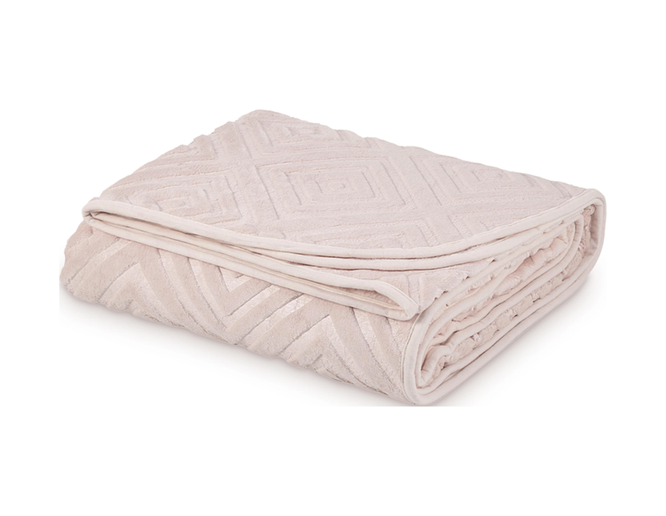 Belura 200x220 Çift Kişilik Emboss Battaniye Vizon