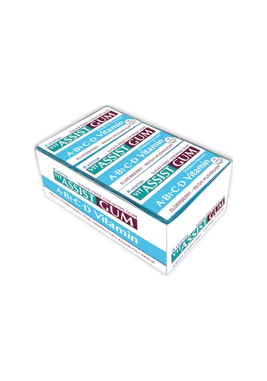 Vit-Assist Gum A,B1,C ve D Vitaminli Sakız