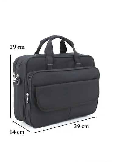 Case Club 104 Siyah 15.6 inç Omuz Askılı Evrak Laptop Çantası Siyah