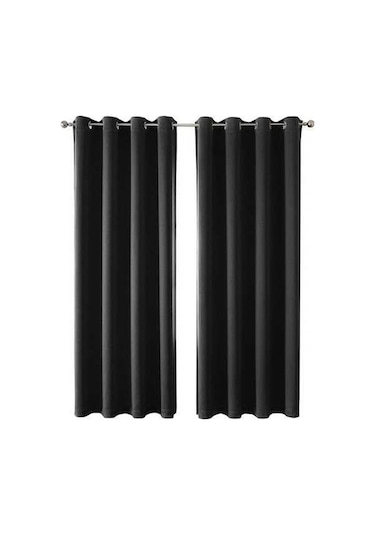 Novahub Festnight Siyah Termal İzolasyonlu Karartma Perdeleri, 2 Parça, Oturma Odası İçin, Enerji Verimli, Huzurlu Uyku Diğer