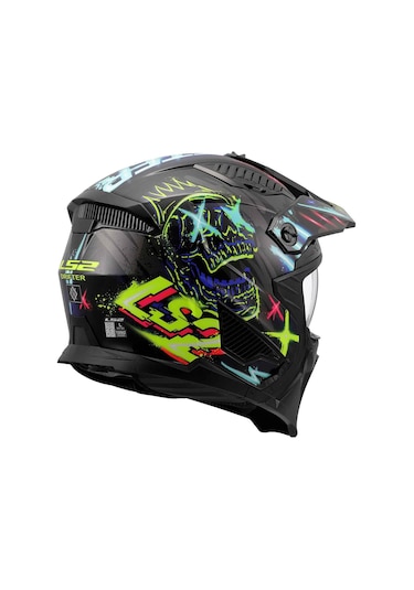 Ls2 Drifter Rayz Açık Kask Mavi - Siyah