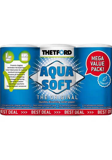 Thetford Aqua Soft Tuvalet Kağıdı 6&amp 39 Lı Paket