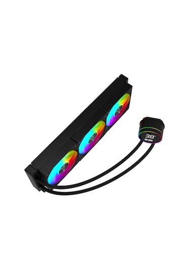 Hawk Gaming Hl360 Frostbite 360mm Led Argb Am5 Ve Lga1700 Uyumlu Siyah Sıvı Soğutucu