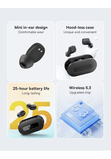 Baseus EZ10 Tws Bluetooth Dokunmatik Kulakiçi Kulaklık