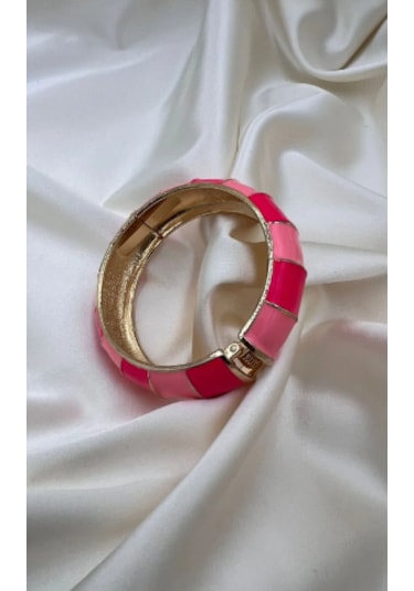 Bb Miineli Pembe Bilezik Kelepçe Pembe