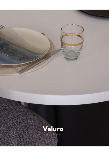 Mira Yemek Odası Takımı Yemek Masası + 4 Adet Sandalye Siyah