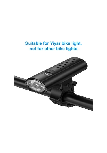 Bisiklet Lambası Montaj Braketi - 0,86-1,39 İnç Bisiklet Gidonlarına Uygun Siyah