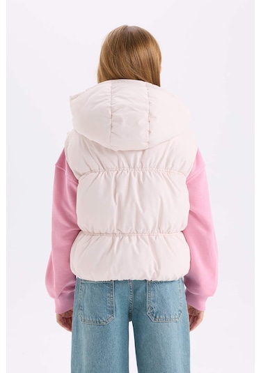 DeFacto Kız Çocuk Su İtici Kapüşonlu Fermuarlı Şişme Yelek D6918A825SPER198