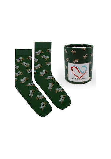 Gost Liria Koala Socks Desenli Unisex Soket Çorap Yeşil