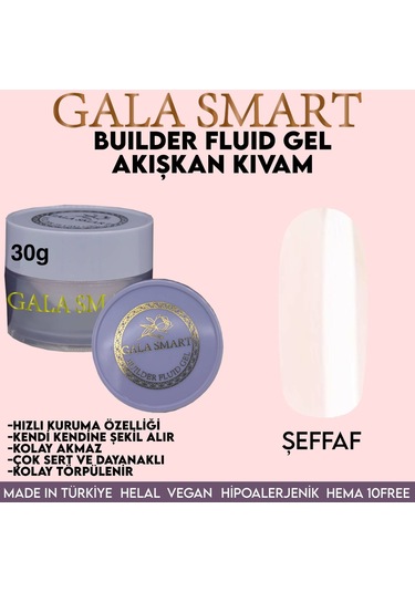 Gala Builder Fluid Gel 30 G Clear Şeffaf