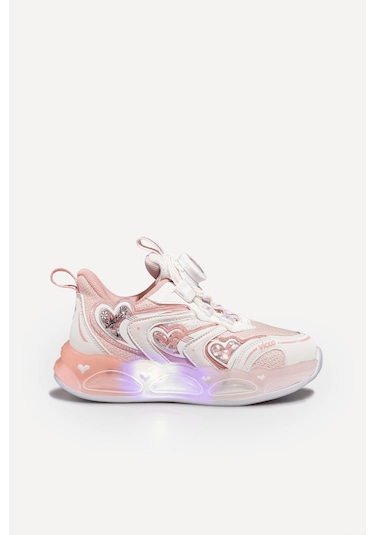 Vicco Benetti Işıklı Kız Bebek Pembe Sneaker