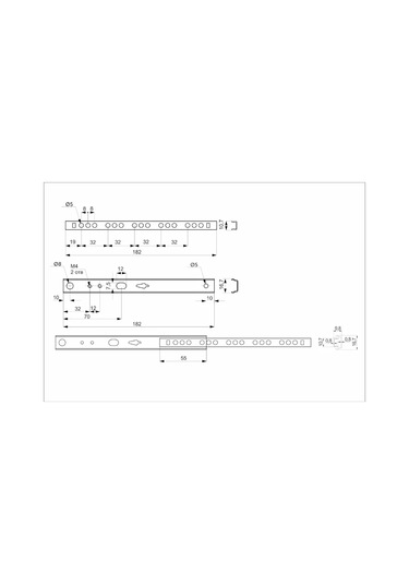 Aksmebel Çekmeceler İçin Rulmanlı Raylar 182 17 Mm, 10 Kg'a Kadar. 258629310 Satine Nikel