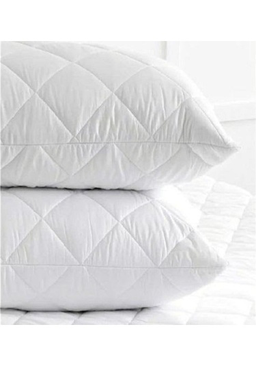 4'Lı Kapitoneli Yastık Koruyucu %100 Pamuk Fermuarlı Kapitone