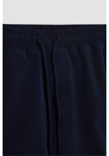 DeFactoFit Andy Baskılı Esnek Dokulu Kısa Boy Sporcu Deniz Şortu B5987AX24HSNV146 Lacivert