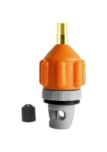 Trendooze Valfi Turuncu Şişme Pompası Pompa Hava Hava Eklentisi Dönüştürücü Bot Adaptörü 7.8x3.4cm Li