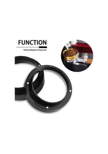Gümüş İ Cafilas Dlbfq Anti-damla Kullanışlı 304 Paslanmaz Çelik Dozaj Halkası 51mm 53mm 58mm Huni Kahve Aracı Filtresi Breville Delongh Giselle 51mm
