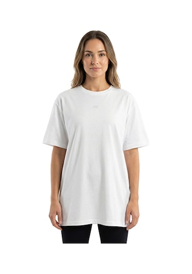 Musclecloth Training Kadın Oversize T-shirt Kırık Beyaz
