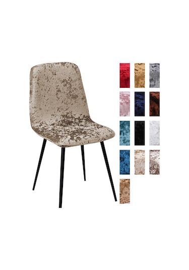 Açık Kahve Parlak Kadife Sandalye Örtüsü Bar Sandalyesi Örtüsü Kısa Sandalye Örtüsü Oturma Odası Koltuk Örtüsü