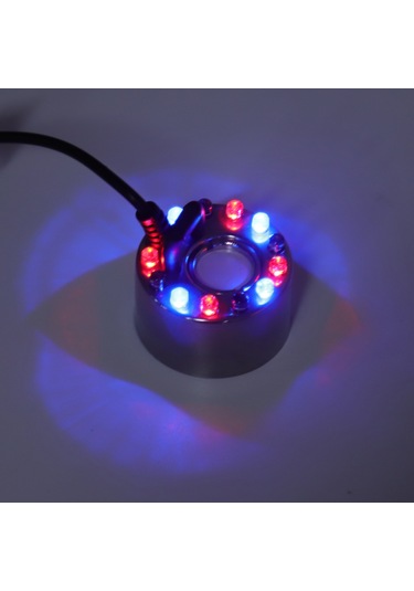 Hangfox Stainless Steel Ultrasonic Soğuk Buhar Oluşturucu 12 Led - Göl, Akvaryum, Vazo Dekorasyonu - 110-240v Avrupa Şarjı