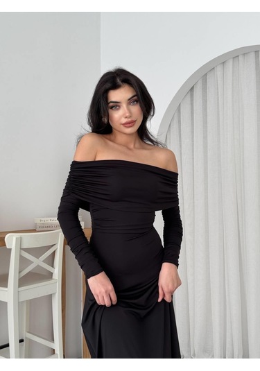 Uras Straplez Elbise Çok Renkli