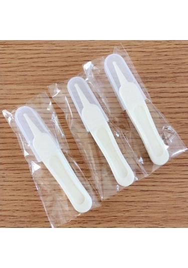 Cımbız Göbek Plastik Temiz Kulak Burun Cımbız Pincet Emniyetli Forseps Bebek Bebek 2pcs