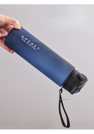 750ml Pipetli Su Şişesi Zaman İşaretleyici Büyük Kapasiteli Motivasyon Plastik Black 750ml Black