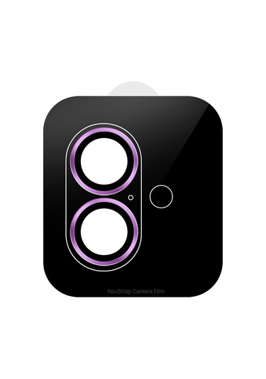 Novstrap İphone 16 / İphone 16 Plus İle Uyumlu Kamera Koruma Lens Koruyucu Cam Uygulama Aparatlı