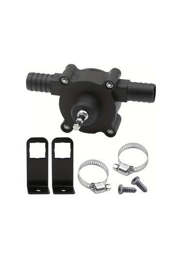 Boatshop1 Siyah Taşınabilir El Tipi Su Pompası Kiti Dc Kendinden Tahrikli Pilsiz Elektrikli Matkap Uyumlu Kolay Sıvı Transferi