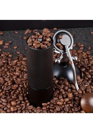 Fochsia Siyah Dijital Ayarlı Paslanmaz Çelik Konik Değirmen Manuel Kahve Öğütücü Hediye Kutusu