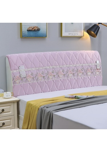 Sones Yatak Başı Her Şey Dahil Çarpışma Önleyici Kapitone Kalın Kumaş Koruyucu Kılıf, Boyut: 60x180cm İtalyan Kadife Pembe İtalyan Kadife Pembesi