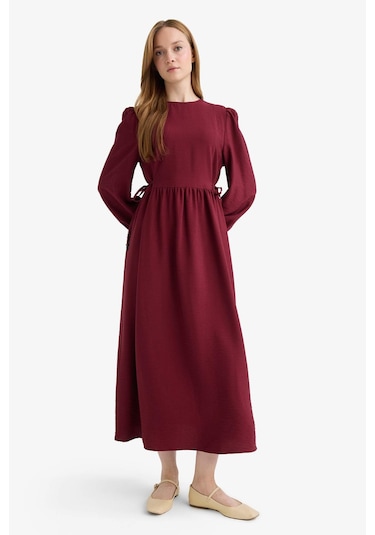 Defacto Regular Fit Bisiklet Yaka Aerobin Uzun Kollu Maxi Elbise E5261ax25aubr115 Bordo Defacto Regular Fit Bisiklet Yaka Aerobin Uzun Kollu Maxi Elbise E5261ax25aubr115 Bordo