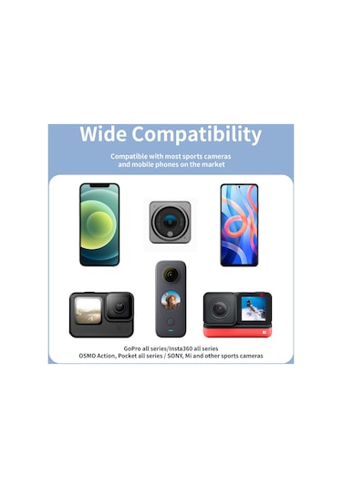 Telesın Te-hnb-001 Aksiyon Kamerası Boyun Montajlı Manyetik Montaj Gopro Hero 9/10/11/8/7 Insta360 Go 2