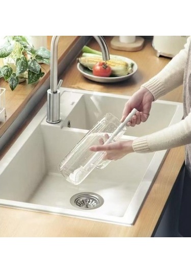 Kavanoz Ve Biberon Yıkama Fırçası Silikon Çok Renkli