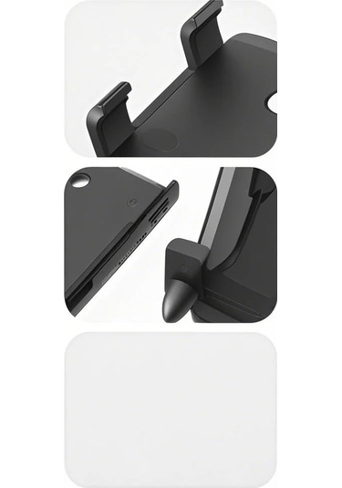 Yunboo Bisiklet Telefon Tutucu - Güvenli Sürüş İçin Alüminyum Telefon Askısı Siyah