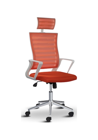 Asbir Mobilya Ceo Fileli Başlıklı Çalışma Koltuğu Ofis Sandalyesi