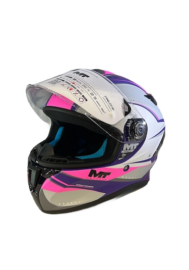 Mt Helmets Targo S Outside C8 Kapalı Motosiklet Kaskı Pembe